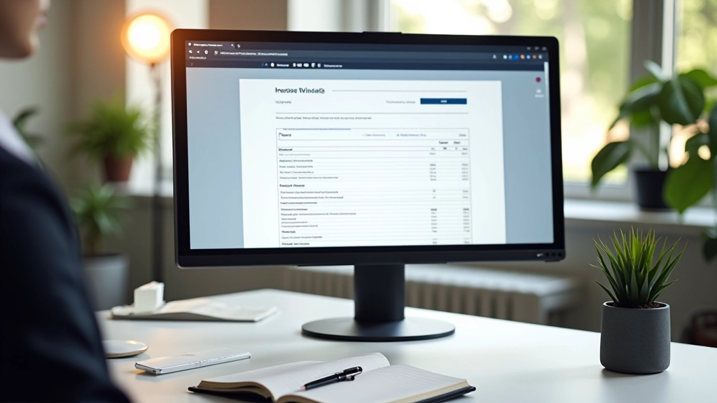 Écran d'ordinateur montrant le portail impots.gouv.fr avec le formulaire de déclaration