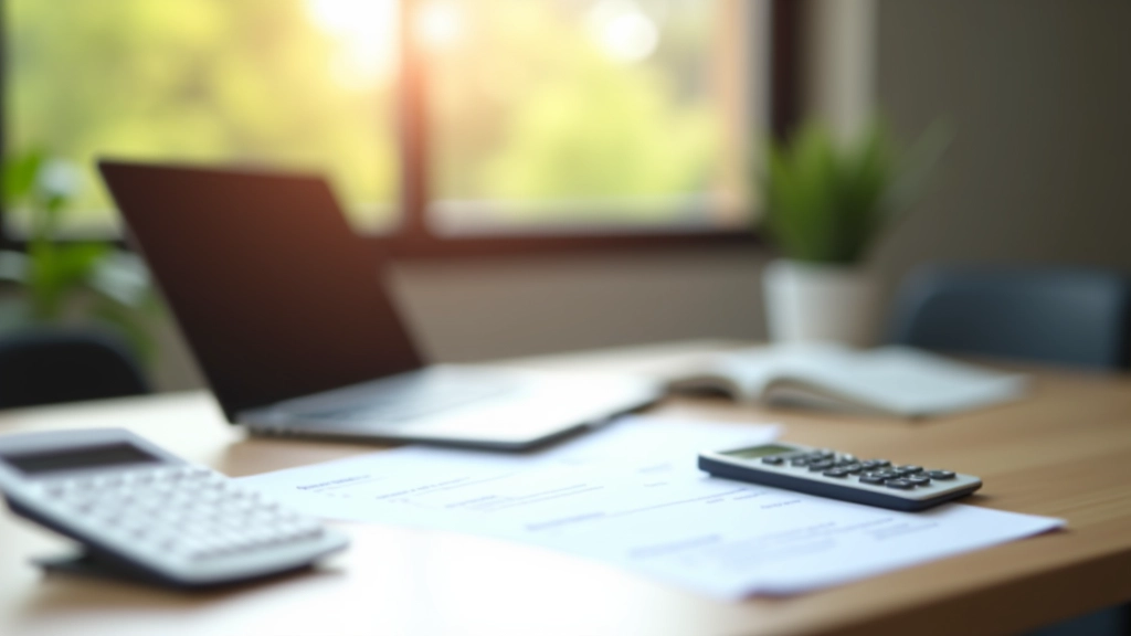 Bureau avec documents fiscaux et ordinateur portable montrant le portail impots.gouv.fr