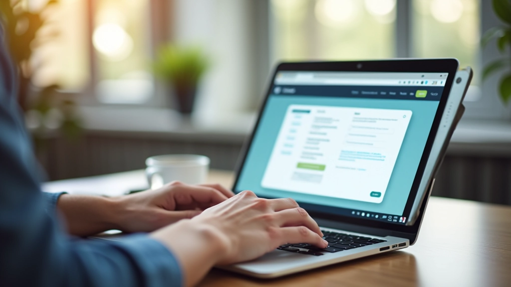 Interface du portail impots.gouv.fr affichée sur écran avec guide d'utilisation